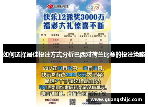 如何选择最佳投注方式分析巴西对荷兰比赛的投注策略